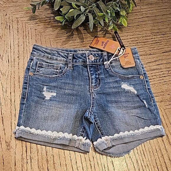 6X Jean shorts NWT stretch, adjustable waistband and snap button - Picture 6 of 6